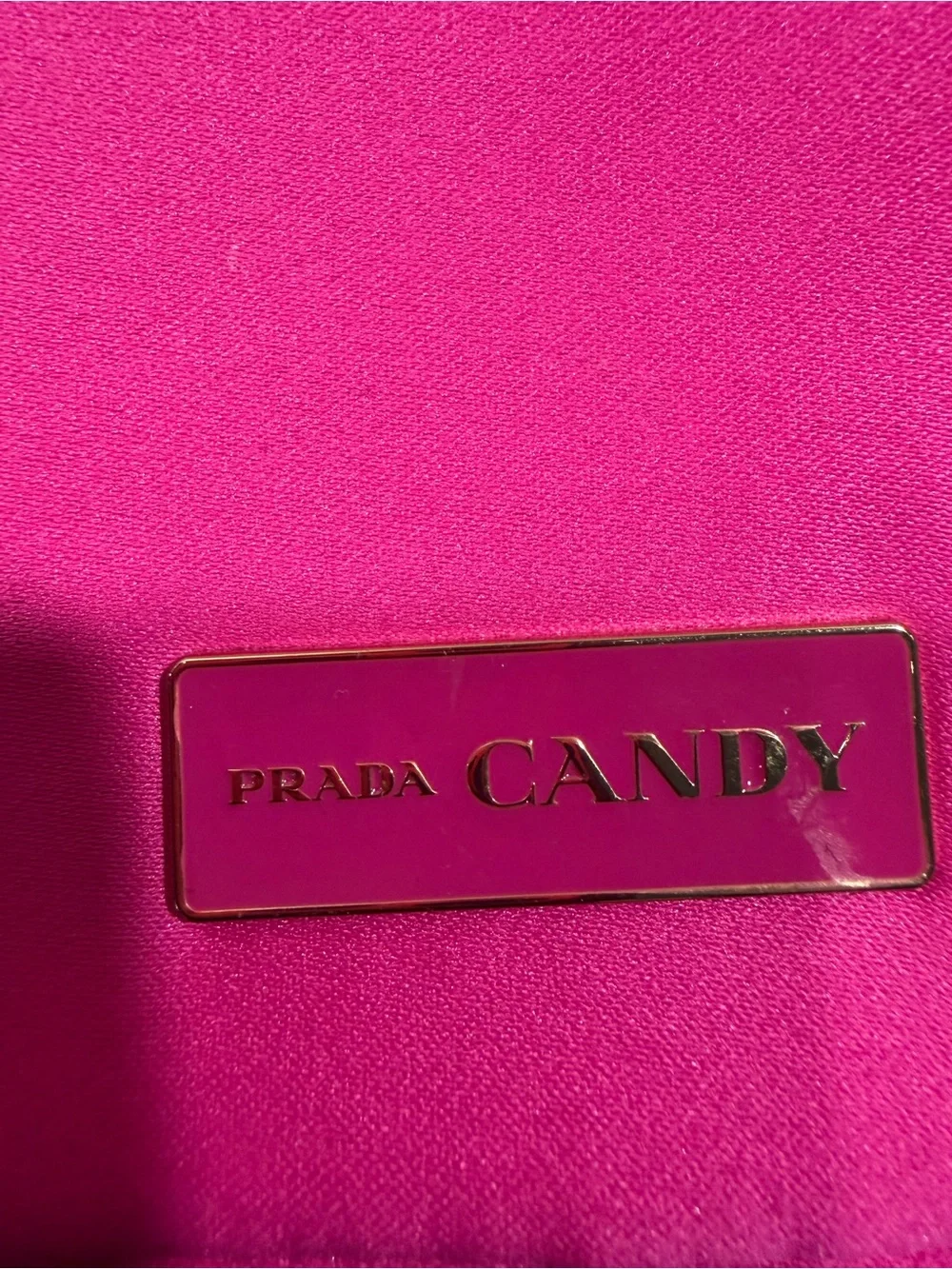 Prada Hot Pink Round Cosmetic Pouch 0209